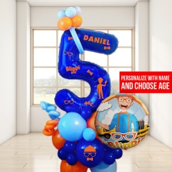 Blippi 6 Ft Airfill Personalized Balloon Column Kit